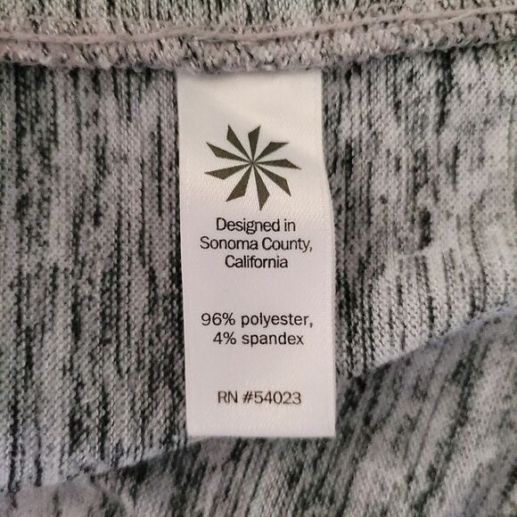 Athleta Hoodie Womens Medium Gray Pullover Sweatshirt Funnel Hooded Sweater - Picture 7 of 12